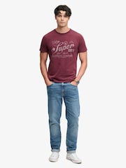Rojo - Superdry Vintage Workwear Print T-Shirt - Imagen 3 de 7