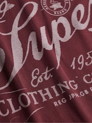 Rojo - Superdry Vintage Workwear Print T-Shirt - Imagen 7 de 7
