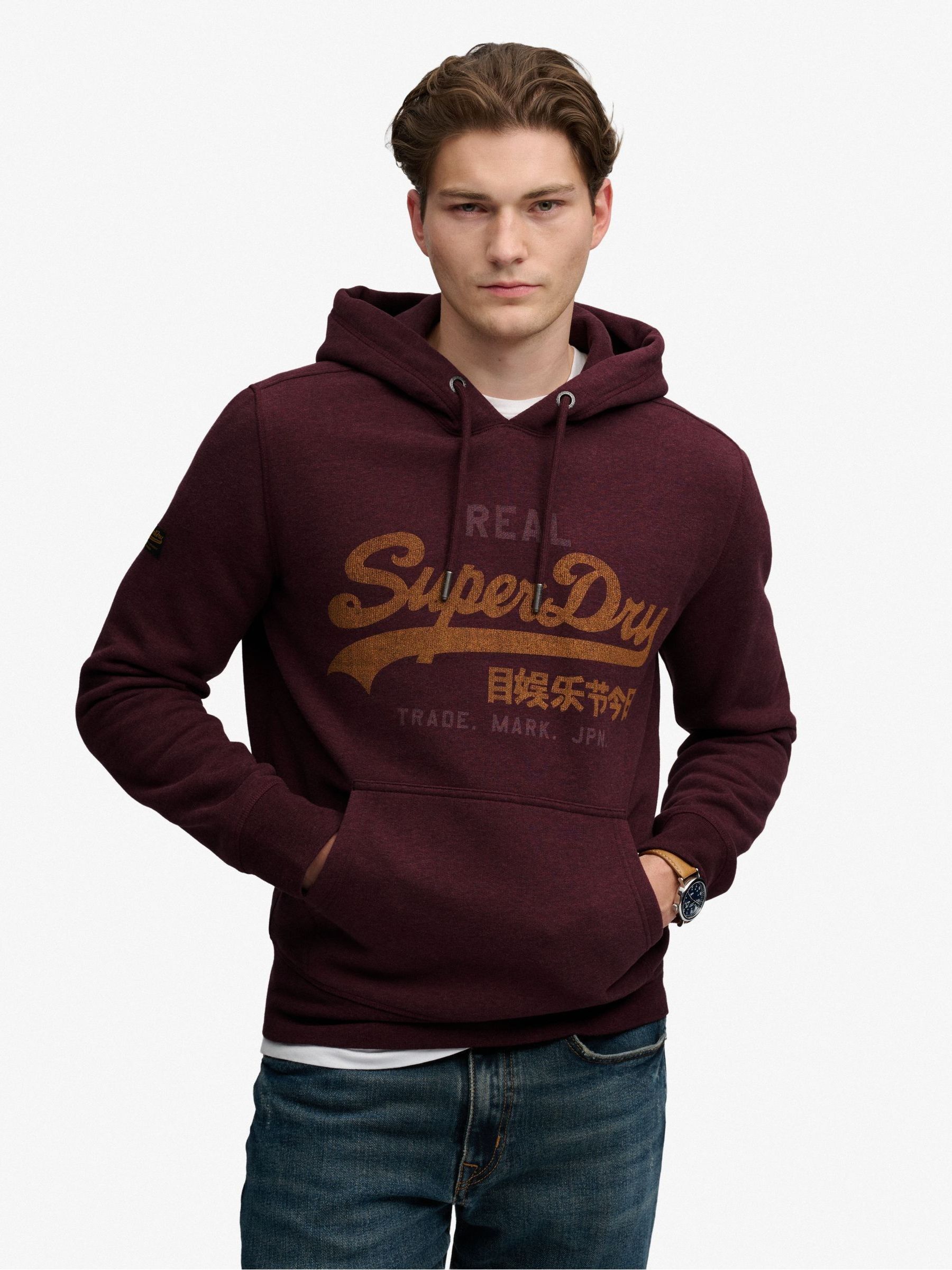 Superdry Men's Violet Hooded Sweatshirt Vl Heritage - Image 2