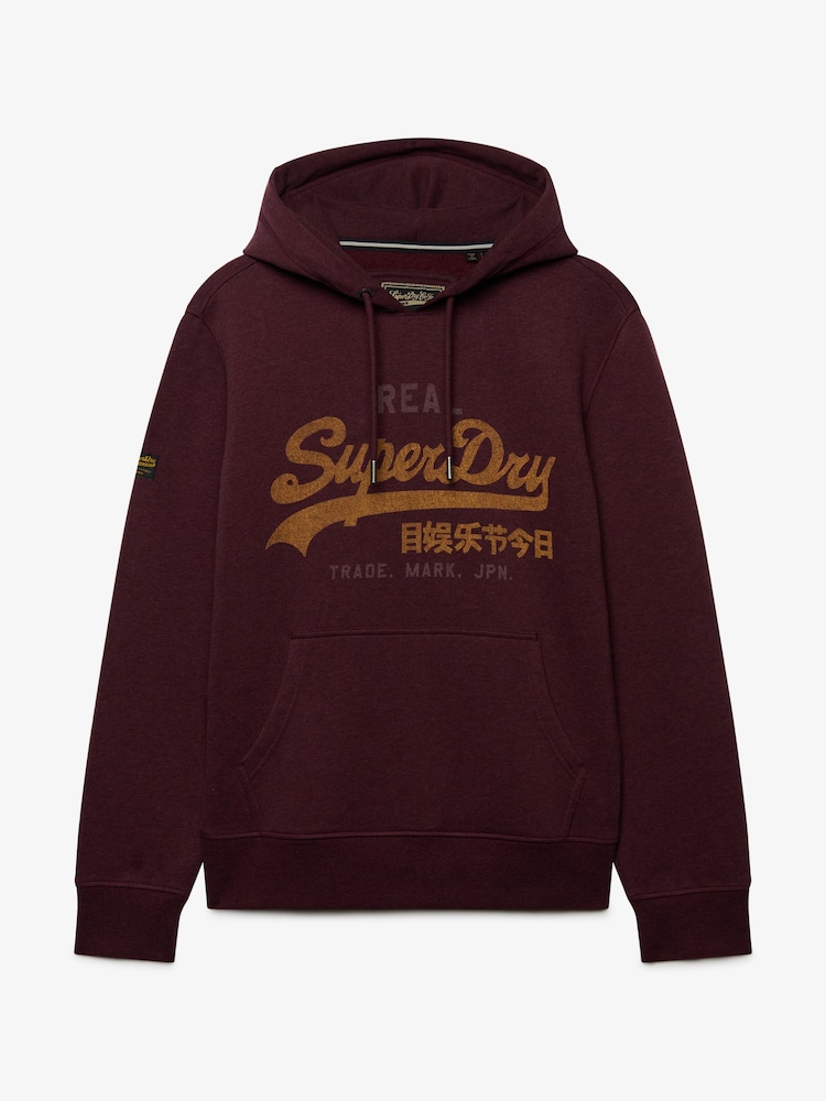 Superdry Red Vl Heritage Relaxed Hoodies - Image 1 of 2