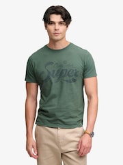 Verde - Superdry Vintage Workwear Print T-Shirt - Imagen 1 de 6
