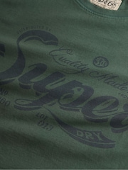 Verde - Superdry Vintage Workwear Print T-Shirt - Imagen 6 de 6