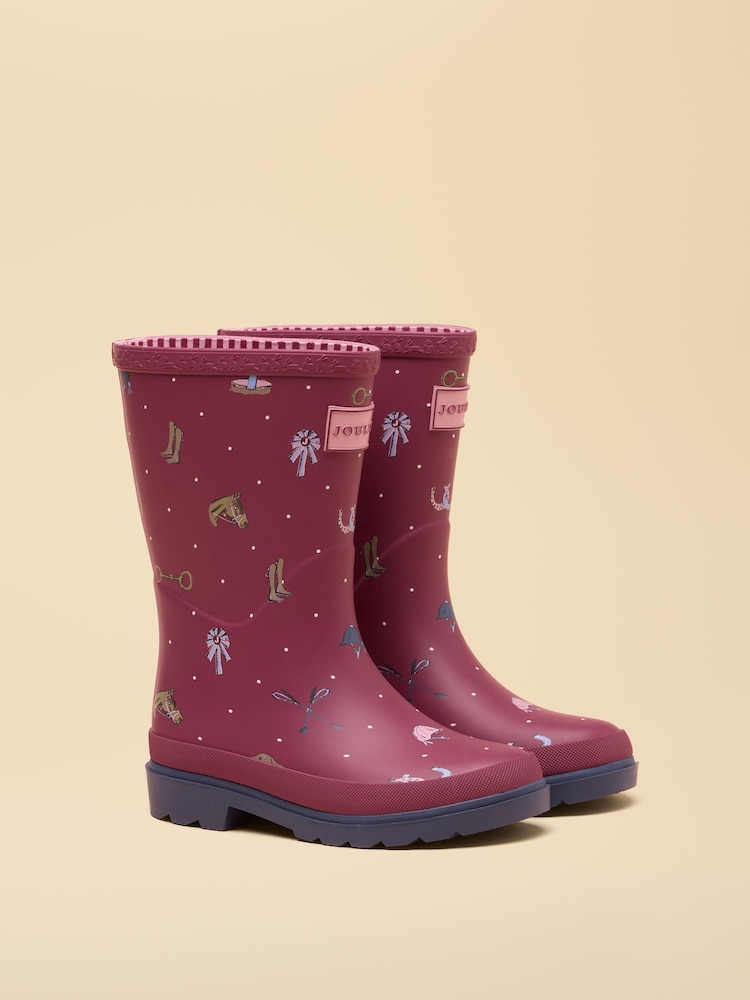 Berry Pink Horse - Joules Dečiji štampani vellies - Slika 1 od 6 Berry Pink Horse - Joules Dečiji štampani vellies - Slika 1 od 6
