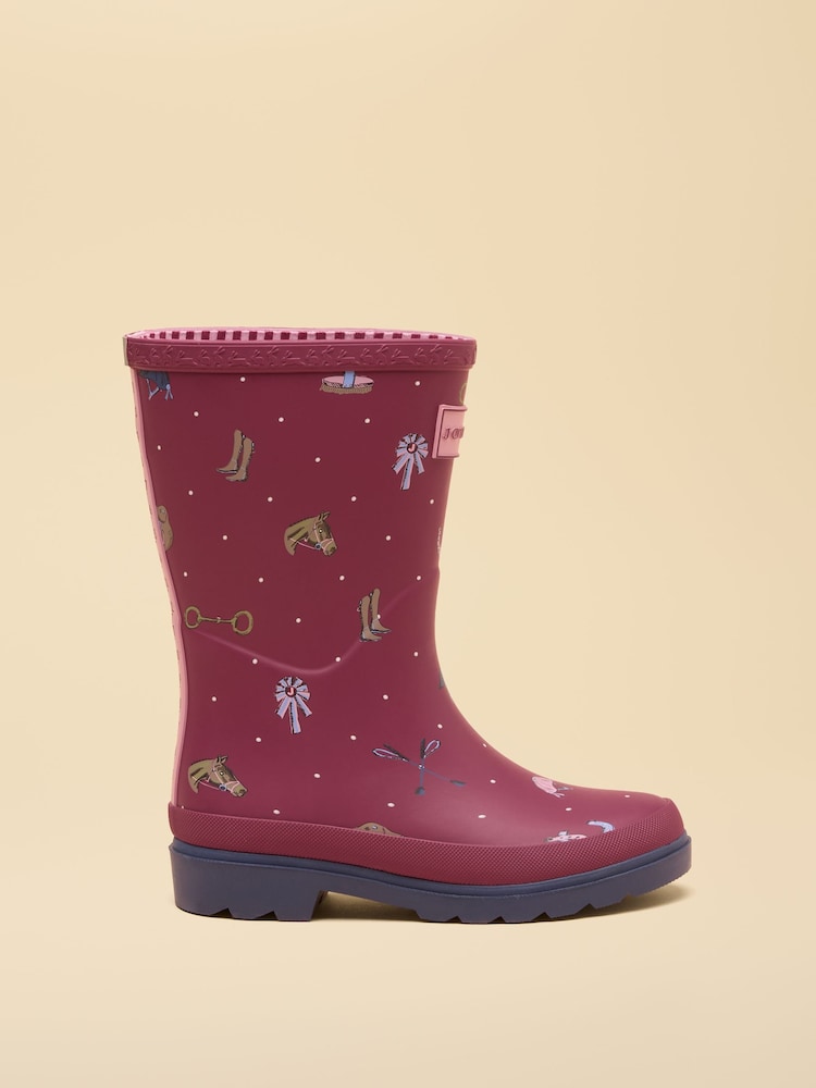 Berry Pink Horse - Joules Dečiji štampani vellies - Slika 2 od 6 Berry Pink Horse - Joules Dečiji štampani vellies - Slika 2 od 6