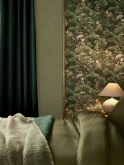 Graham & Brown Green Treetop Troop 10M Wallpaper - Image 1 of 5