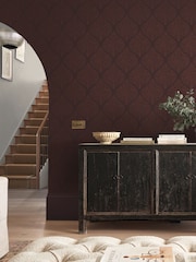 Graham & Brown Fig Woodland Fable Damask 10M Wallpaper - Image 1 of 3