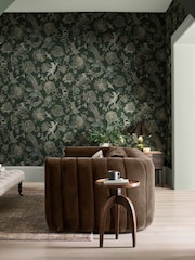 Graham & Brown Emerald Eternal Weave 10M Wallpaper - Image 1 of 3