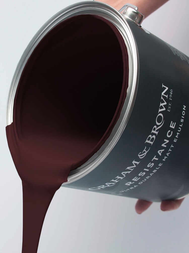Graham & Brown Divine Damson Resistance Ultra Durable Matt Emulsion Paint - Image 6 of 6 Graham & Brown Divine Damson Resistance Ultra Durable Matt Emulsion Paint - Image 6 of 6