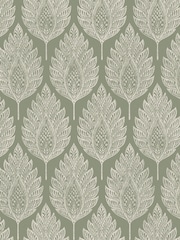 Graham & Brown Sage Flame Leaf 10M Wallpaper - Image 2 of 3