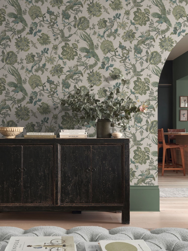 Graham & Brown Sage Eternal Weave 10M Wallpaper - Image 1 of 3