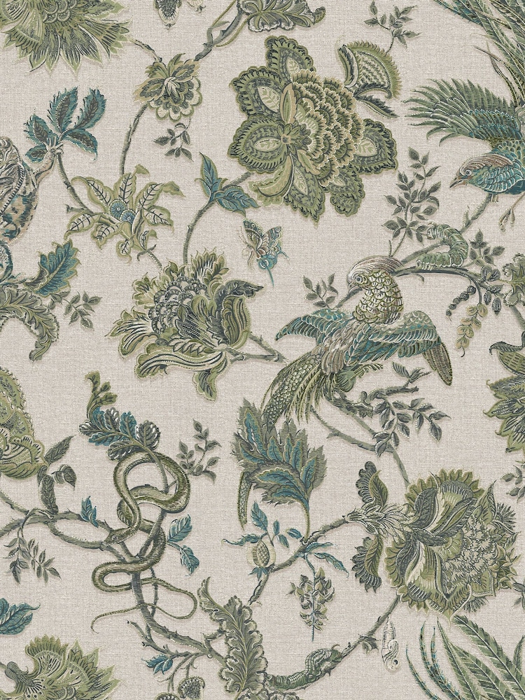 Graham & Brown Sage Eternal Weave 10M Wallpaper - Image 2 of 3
