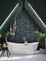 Graham & Brown Navy Teal Treetop Troop 10M Wallpaper - Image 1 of 3