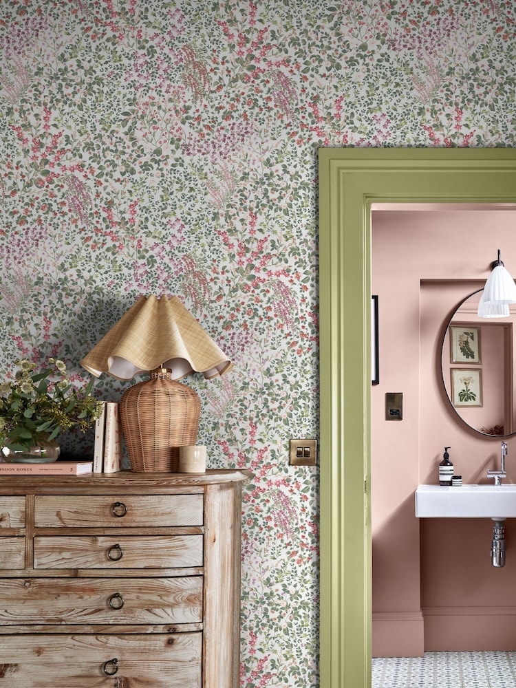 Graham & Brown Day Painterly Flora 10M Wallpaper - Image 1 of 3