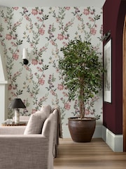 Graham & Brown Soft Pink Allurium 10M Wallpaper - Image 1 of 3