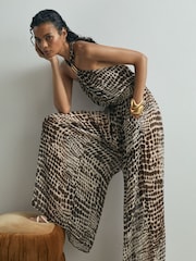 Atelier Animal-Print Wide-Leg Jumpsuit - Image 1 of 7