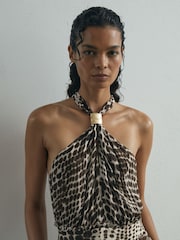 Atelier Animal-Print Wide-Leg Jumpsuit - Image 5 of 7