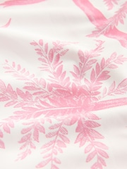 Cream/Pink Floral Shaping Tummy Control Bandeau Swimsuit - Image 6 of 8
