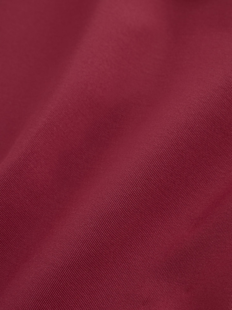 Berry Red Hardware Cutout Tummy Control Swimsuit - Image 10 of 10