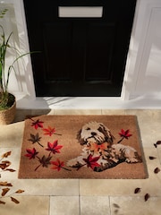 Natural Charlie Cockapoo Coir Doormat - Image 1 of 3