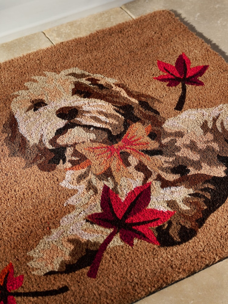 Natural Charlie Cockapoo Coir Doormat - Image 2 of 3 Natural Charlie Cockapoo Coir Doormat - Image 2 of 3