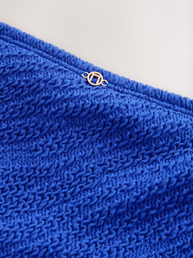 Cobalt Blue Brazilian Crinkle Bikini Bottoms - Image 6 of 6 Cobalt Blue Brazilian Crinkle Bikini Bottoms - Image 6 of 6