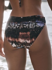 Brown/Blue Animal High Leg Bikini Bottoms - Image 3 of 7