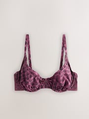 Berry/Black Leopard DD+ Wired Non Padded Bikini Top - Image 5 of 6