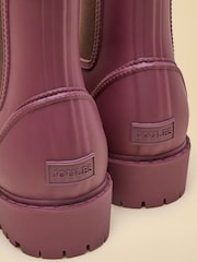 Joules Oakfield Cherry & Chocolate Neoprene Lined Ankle Wellies - Image 5 of 6