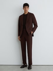 Reiss Mineral Wool-Blend Classic-Fit Suit Trousers - 画像 1 / 7