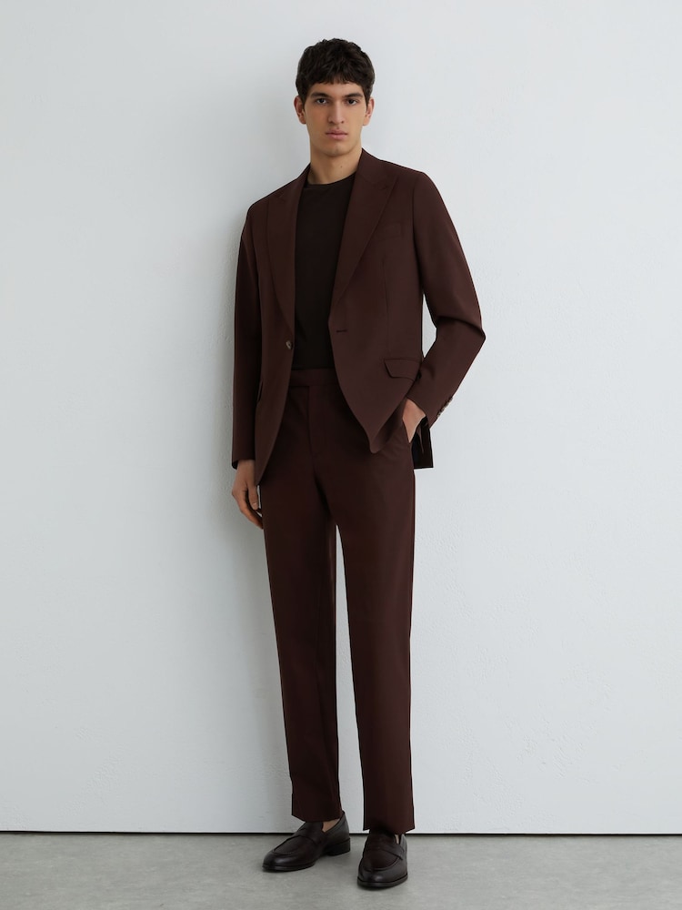 Reiss Mineral Wool-Blend Classic-Fit Suit Trousers - 画像 1 / 7