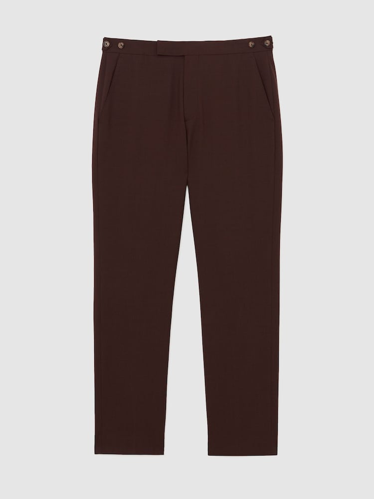Reiss Mineral Wool-Blend Classic-Fit Suit Trousers - 画像 2 / 7