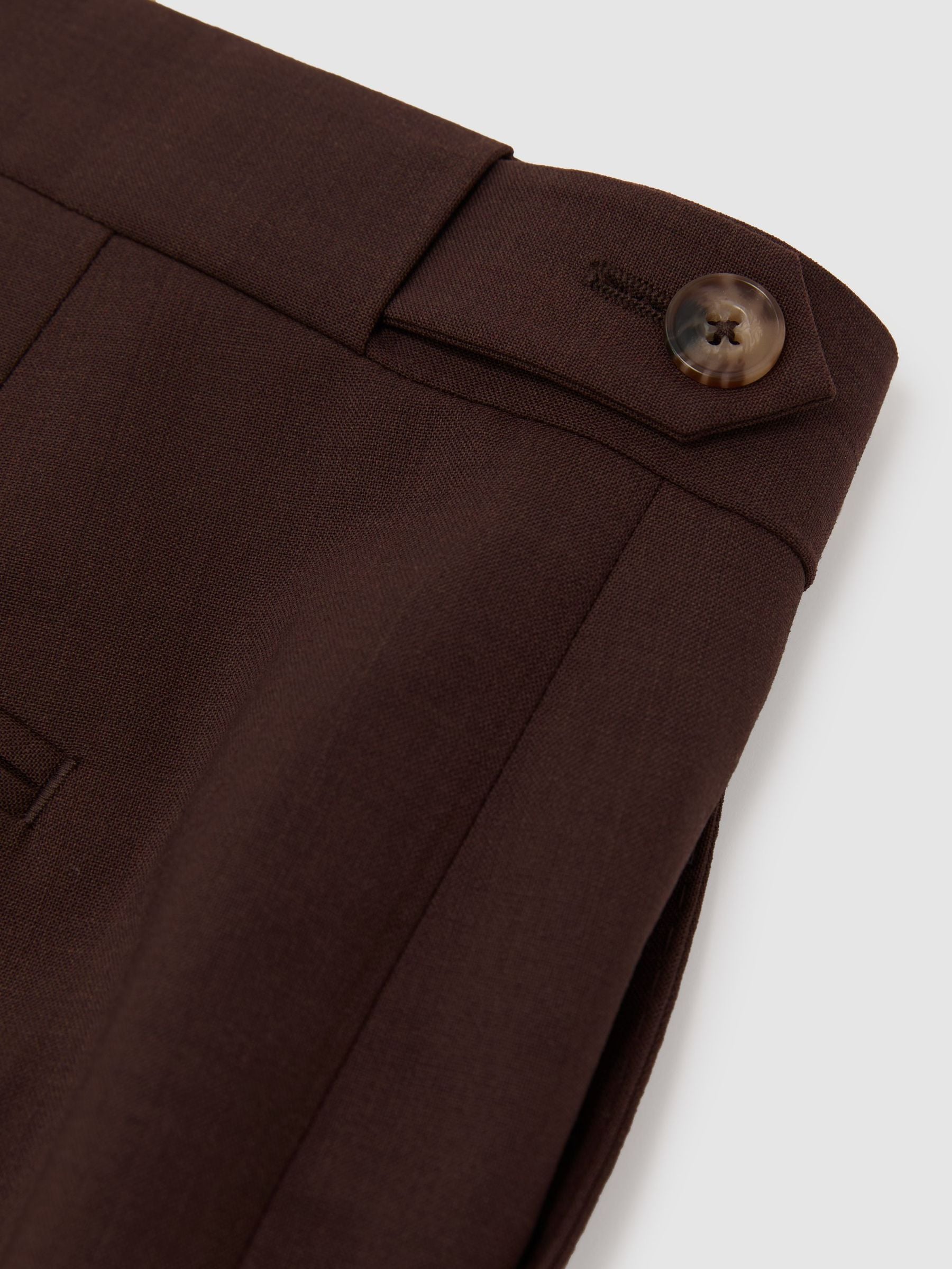 Buy Reiss Chocolate Brown Mineral Classic Fit Wool-Blend Suit