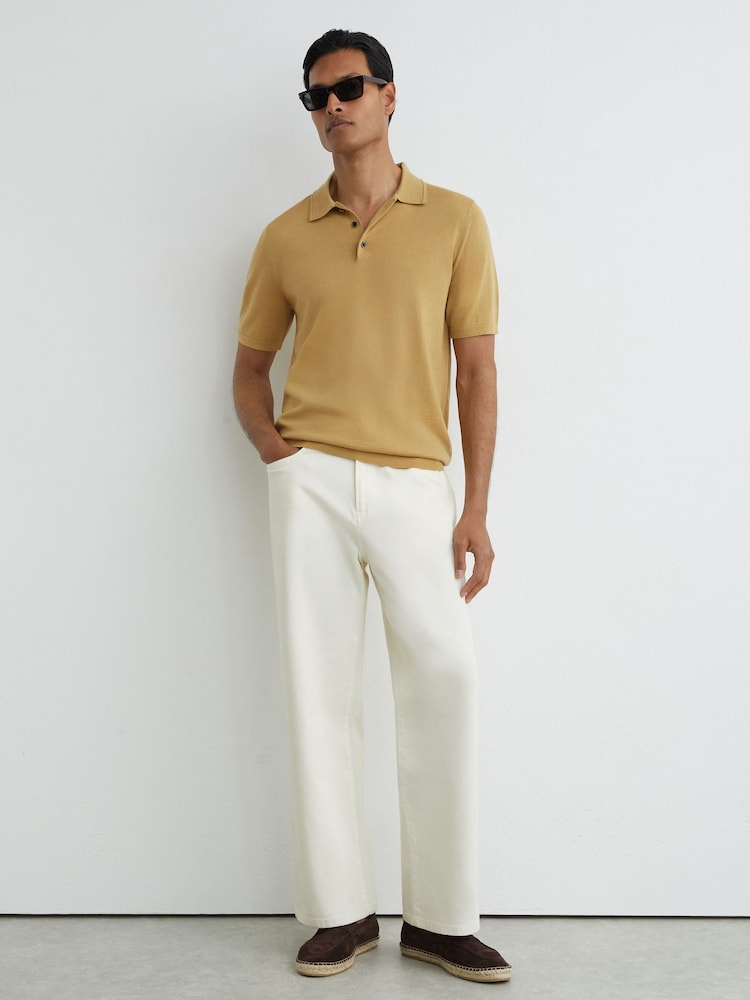 Reiss Yellow Manor Polo Shirt - Image 1 of 6 Reiss Yellow Manor Polo Shirt - Image 1 of 6
