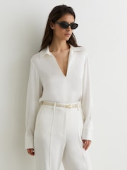 Reiss Ivory Orla Blouse - Image 1 of 7