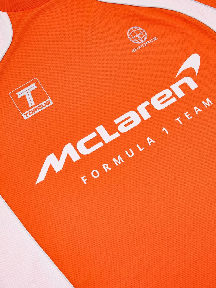 McLaren Racing Relaxed Contrast Driver T-Shirt Unisex-Fit - Image 7 of 7