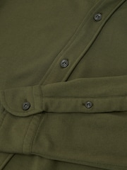 Reiss Green Dasilva Cotton-Piqué Garment-Dyed Shirt Regular-Fit - Image 6 of 6