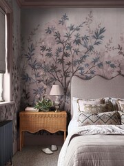 Graham & Brown Blush Forest in Bloom Fixed Size Mural 4m x 2.5m - Image 1 of 2