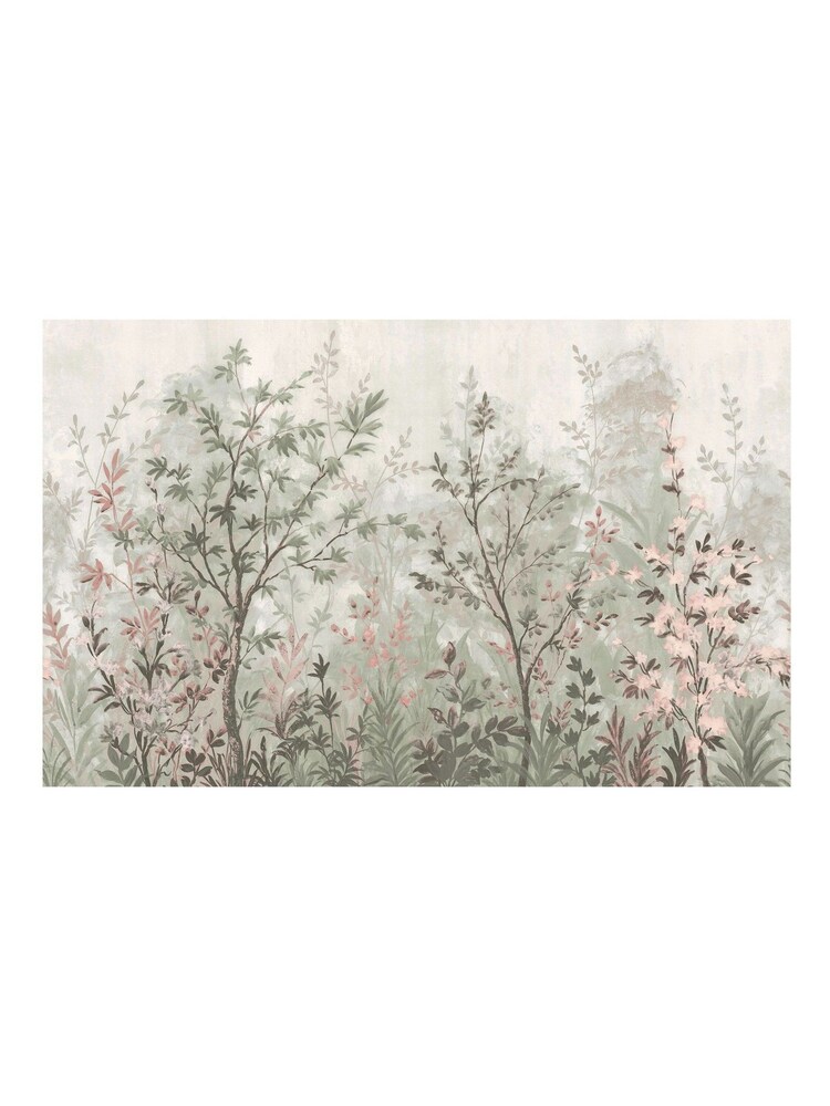 Graham & Brown Soft Green Forest in Bloom Fixed Size Mural 4m x 2.5m - Image 2 of 2