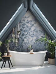 Graham & Brown Breathe Forest in Bloom Fixed Size Mural 4m x 2.5m - Image 1 of 2