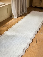 Grey Soft Scallop Washable Runner - Image 3 of 3