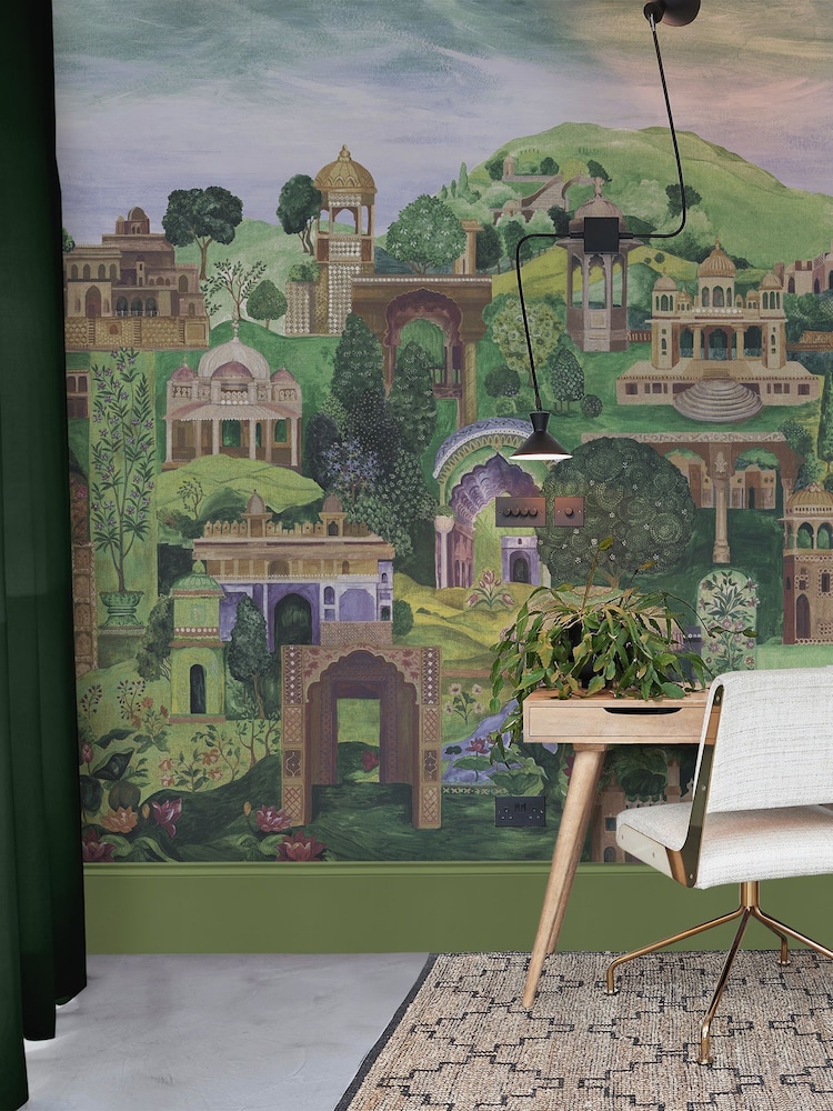 Graham & Brown Multicolour The Lost City Fixed Size Mural 4m x 2.5m - Image 1 of 3 Graham & Brown Multicolour The Lost City Fixed Size Mural 4m x 2.5m - Image 1 of 3