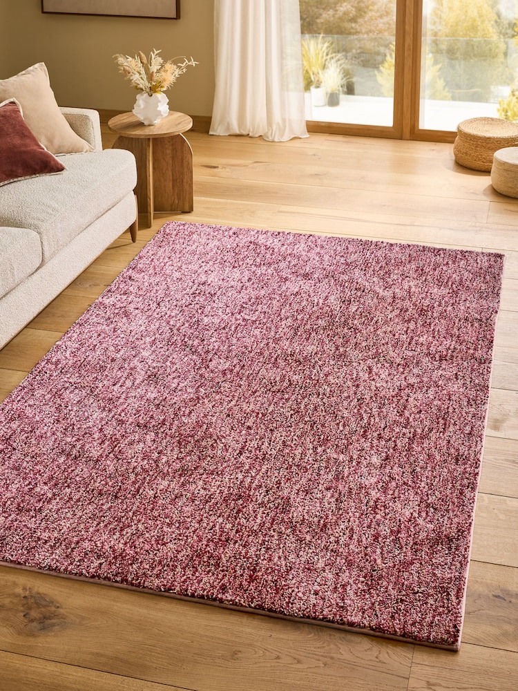 Red Cosy Washable Shaggy Rug - Image 1 of 5 Red Cosy Washable Shaggy Rug - Image 1 of 5