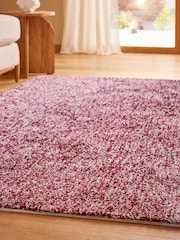 Red Cosy Washable Shaggy Rug - Image 2 of 5