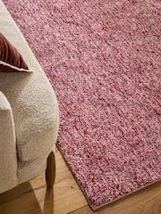 Red Cosy Washable Shaggy Rug - Image 3 of 5