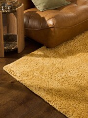 Ochre Yellow Premium Cosy Twist Rug - Image 3 of 5