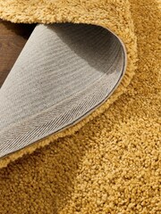 Ochre Yellow Premium Cosy Twist Rug - Image 4 of 5