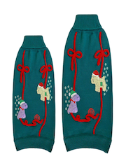 Cath Kidston Green Hearts and Roses Pet Small Medium Jumper - Image 5 of 6