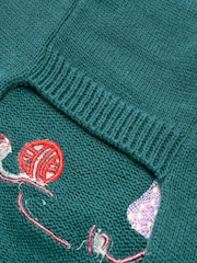 Cath Kidston Green Hearts and Roses Pet Small Medium Jumper - Image 6 of 6