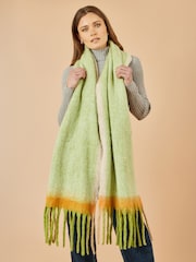 Yumi צעיף בדוגמת קוביות צבע - תמונה 2 מתוך 2