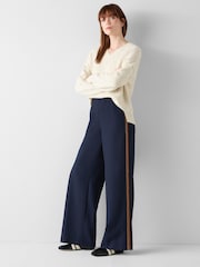 LK Bennett Cream Ivory Novetex Legendary Relaxed V-Neck Sweater Birch - Image 2 of 4